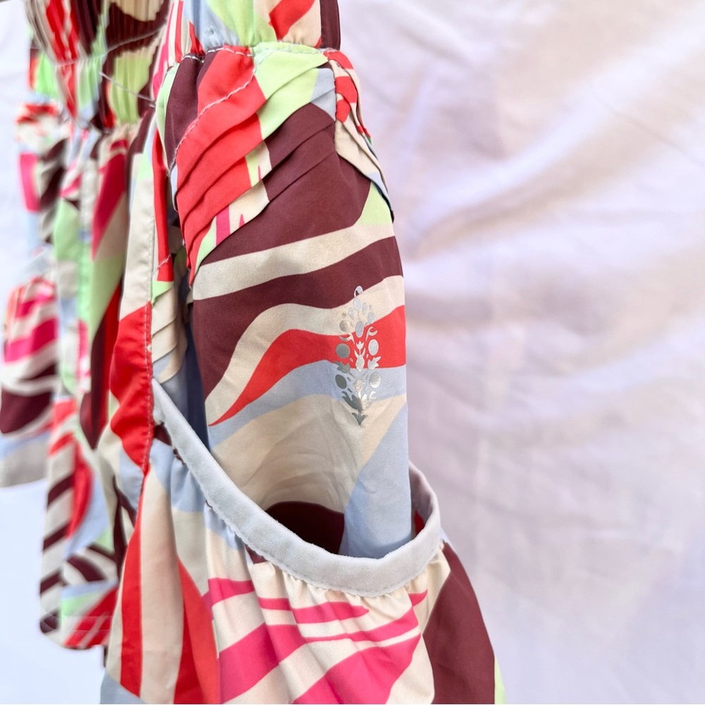 FREE PEOPLE | GET YOUR FLIRT ON PRINTED SHORTS IN MOONLIGHT COMBO SIZE SMALL - Picture 4 of 6